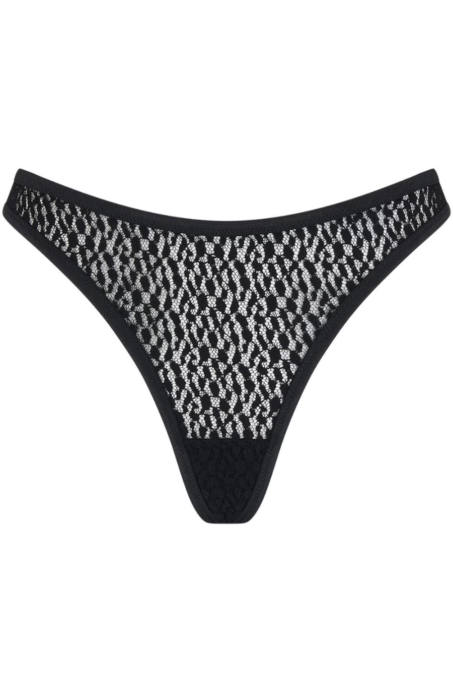 Coco de Mer Black Muse Lana Thong - Luxury Women's Lingerie