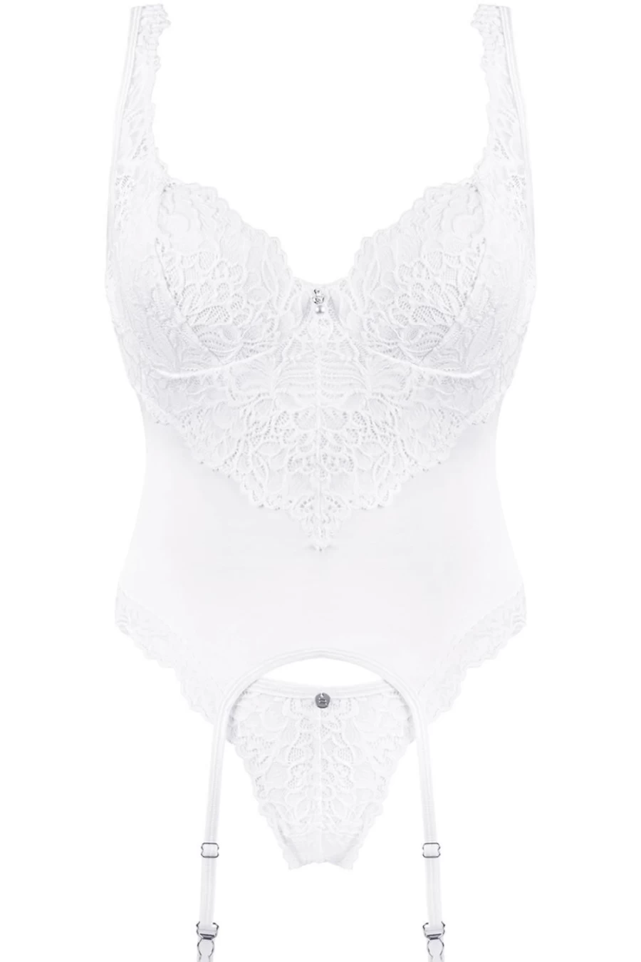 Obsessive White Corset & Thong Set - Amor Blanco Lingerie