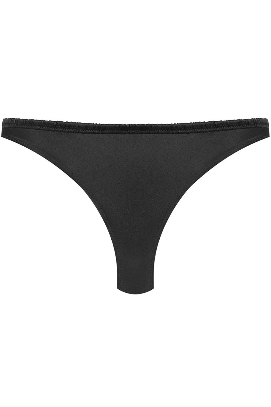 Maison Close Black Rendez-Vous Silk & Lace Brief - Luxurious Women's Underwear