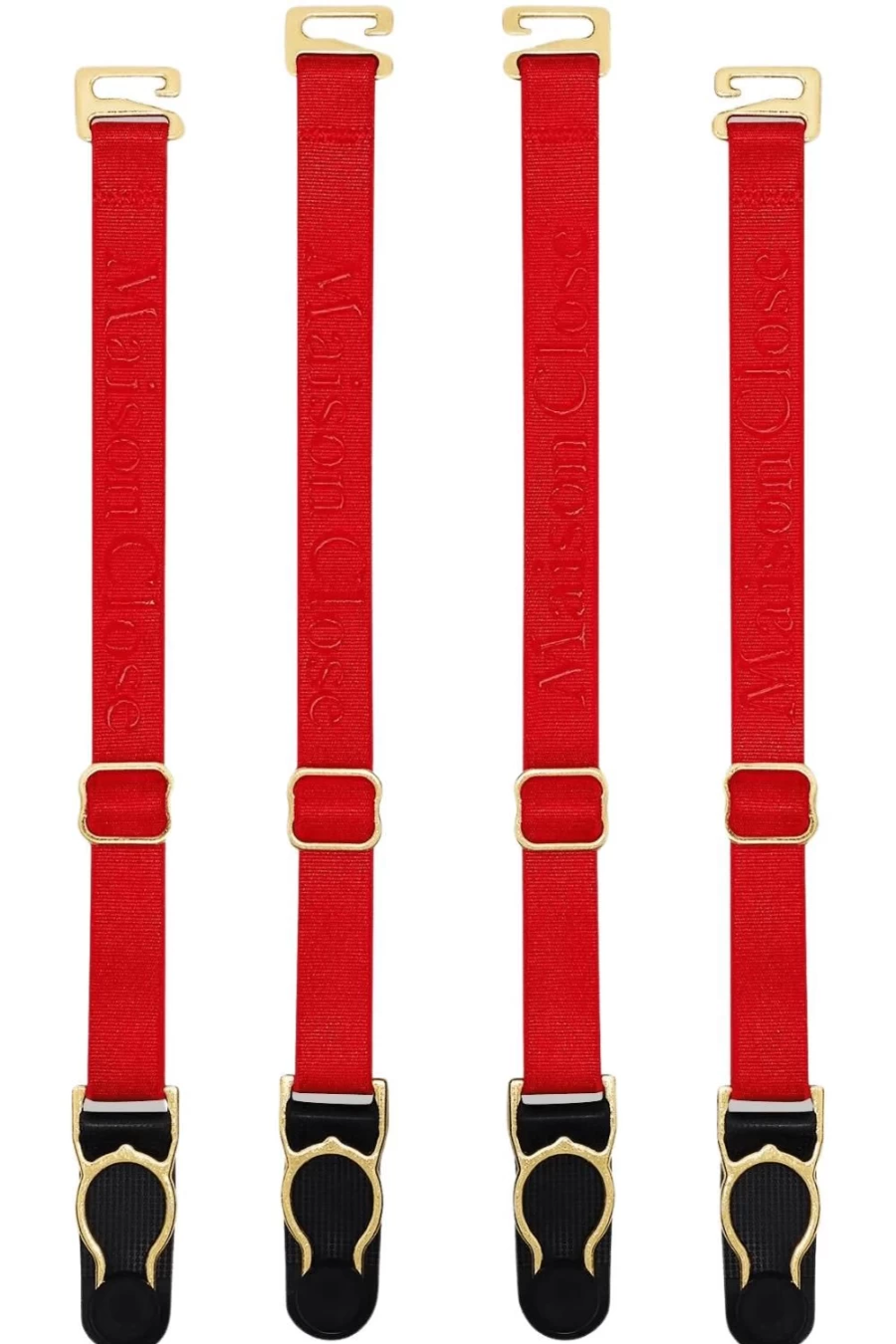 Maison Close Red Signature Suspender Straps for Elegant Style