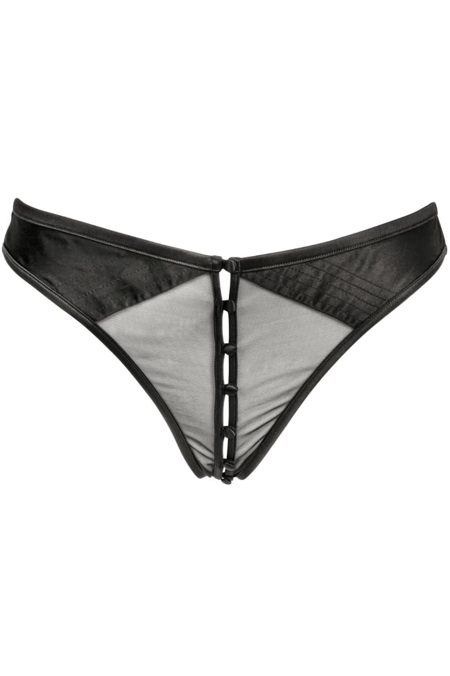 Atelier Amour Black Douce Insomnie Openable Tanga Lingerie