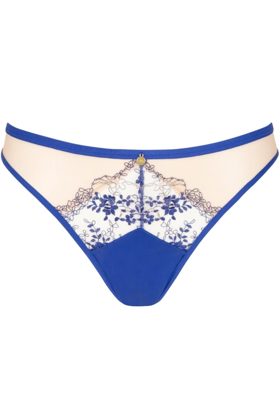 Atelier Amour Apres Minuit Tanga Lingerie in Nude & Ink Colors