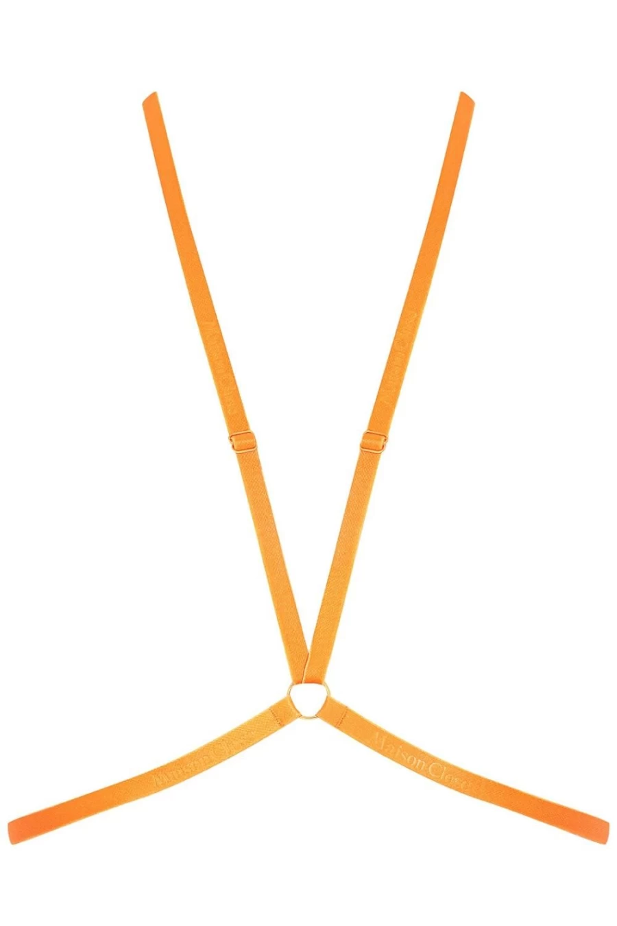 Maison Close Signature Harness in Neon Orange - Bold BDSM Gear for Adventurous Lifestyles