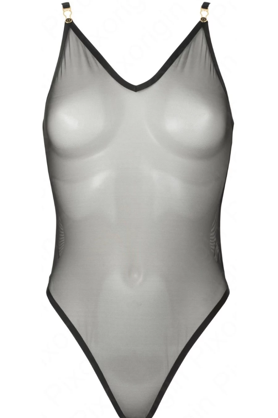 Atelier Amour Black Insoutenable Legerete Thong Bodysuit