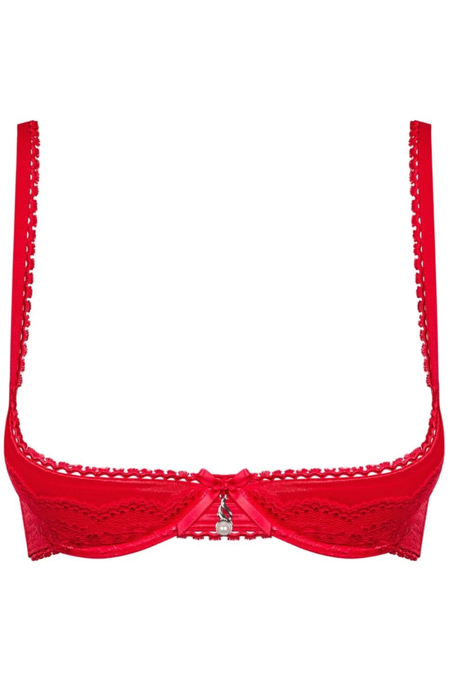 Obsessive Red Lovica Half Cup Bra - Sexy Lingerie for Women