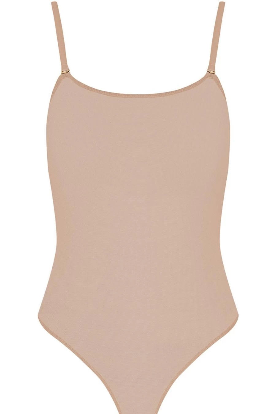 Maison Close Thong Bodysuit in Vanilla Nude & Neon Green - Corps A Corps Style