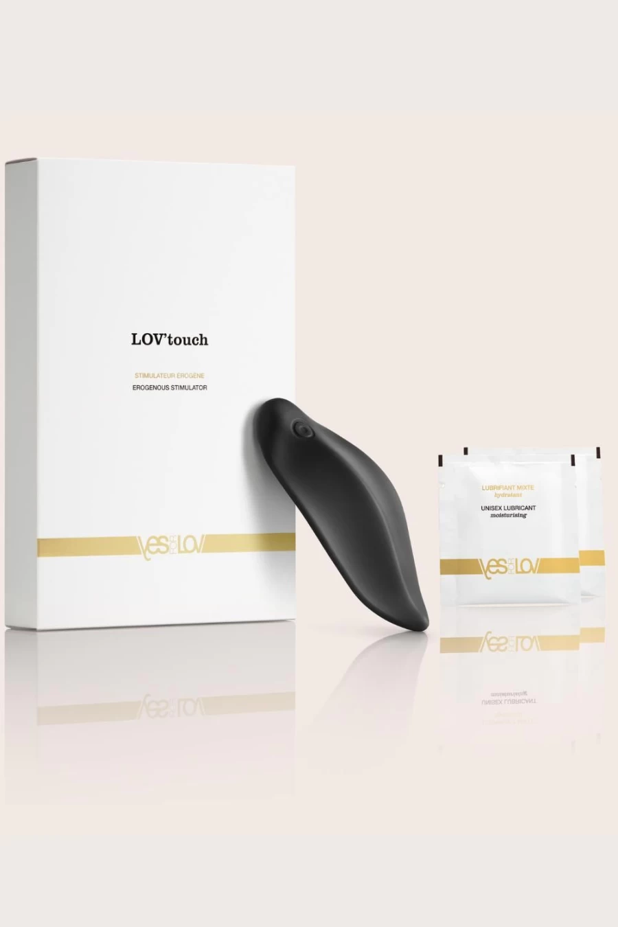YESforLOV Black Lov'Touch Clitoral Stimulator - Premium Vibrating Pleasure Device for Women