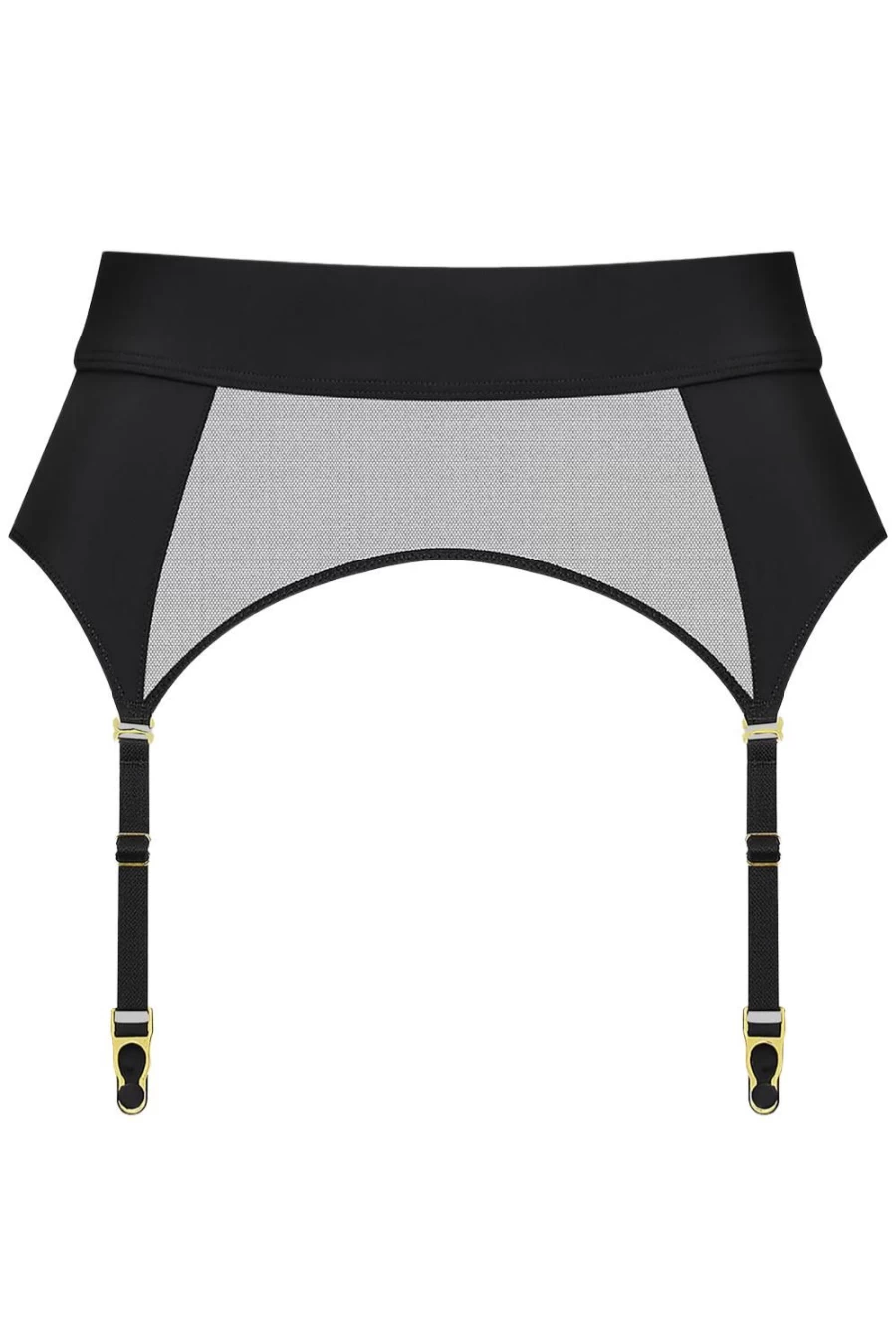 Maison Close Black Madame Reve Suspender Belt - Elegant Lingerie Accessory
