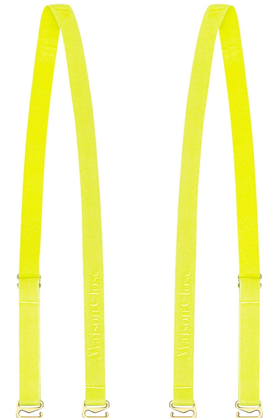 Maison Close Neon Yellow Signature Shoulder Straps - Stylish & Bold Design