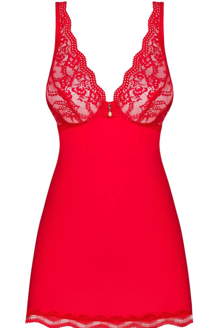 Obsessive Red Luvae Babydoll & Thong Set - Sexy Lingerie Two-Piece