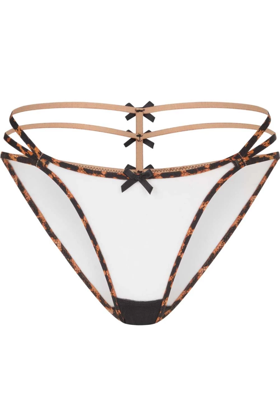 Agent Provocateur Blair Brief Black/Leopard Print Lingerie Set