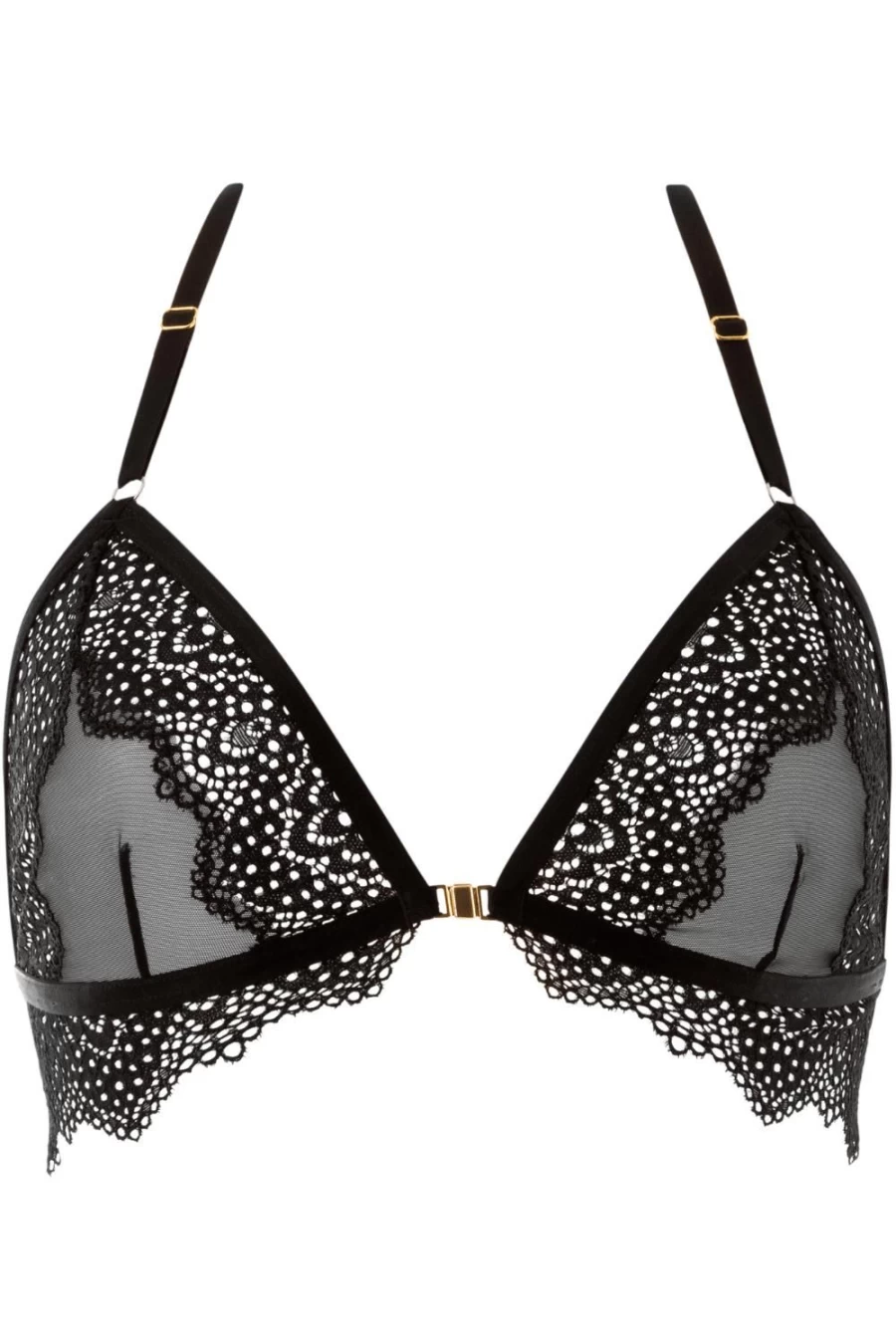 Atelier Amour Nommee Desir Black Triangle Bra - Elegant Lingerie for Women