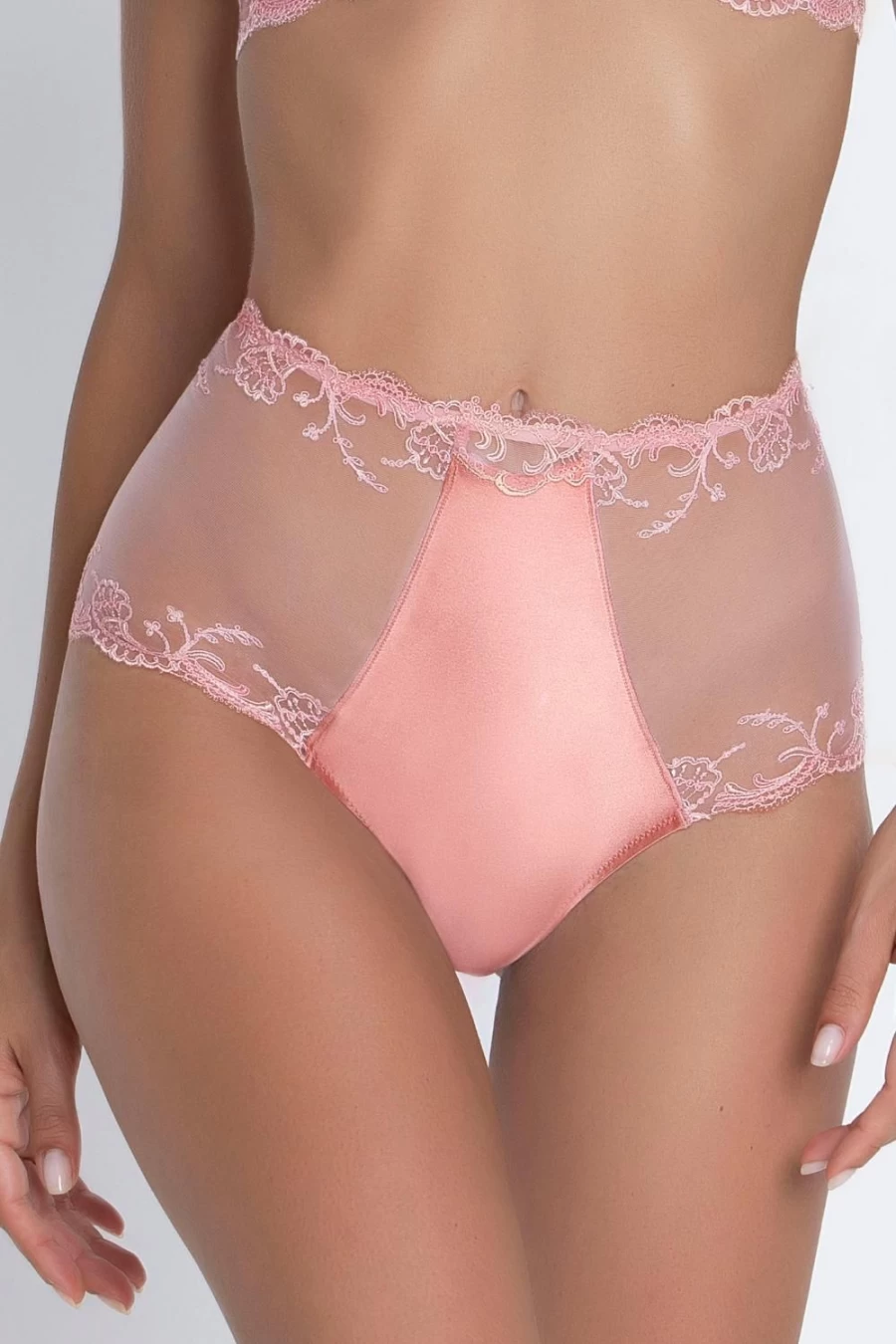 Lise Charmel Splendeur Soie Shorty Lingerie in Rose - Luxurious Silk French Briefs