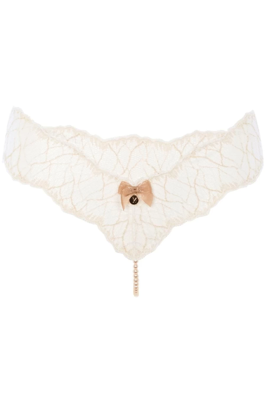 Bracli Ivory Sydney Single Pearl Thong Sandals - Elegant Women's Beach Flip Flops