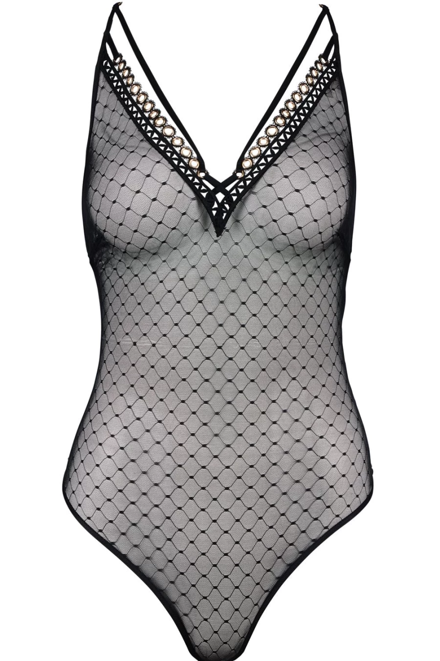 Aubade Black Hot Tension Bodysuit - Lingerie & Lace Loungewear