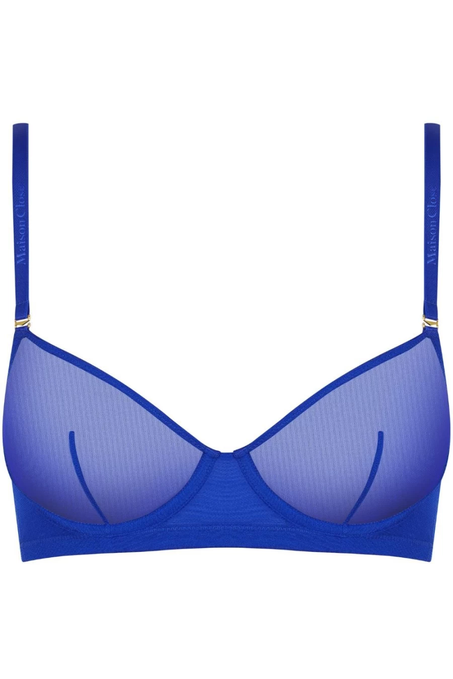 Maison Close Neon Blue Underwired Bra - Corps A Corset Lace lingerie