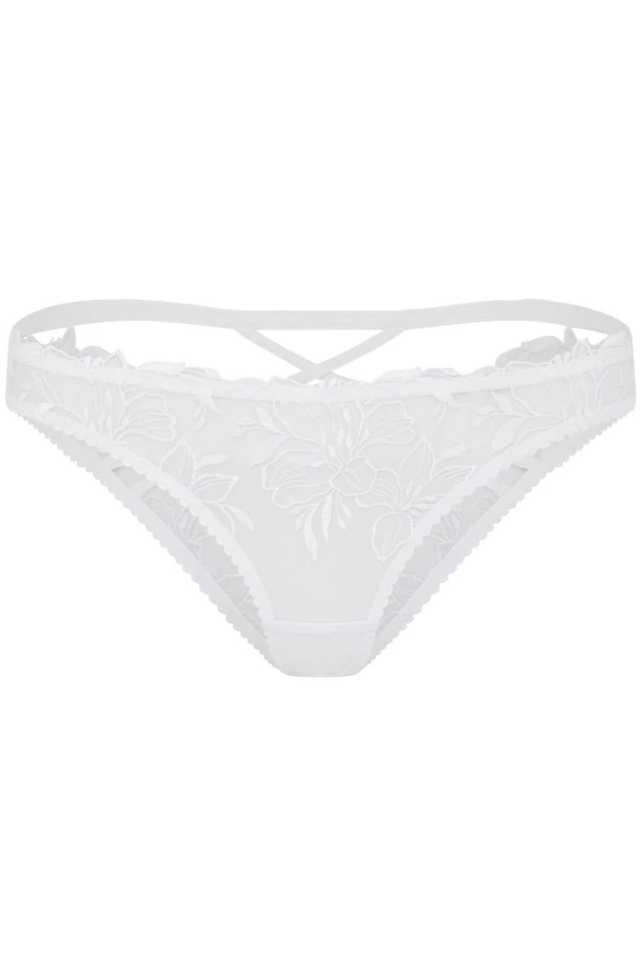 Agent Provocateur Ozella White Lace Briefs - Elegant Women's Underwear