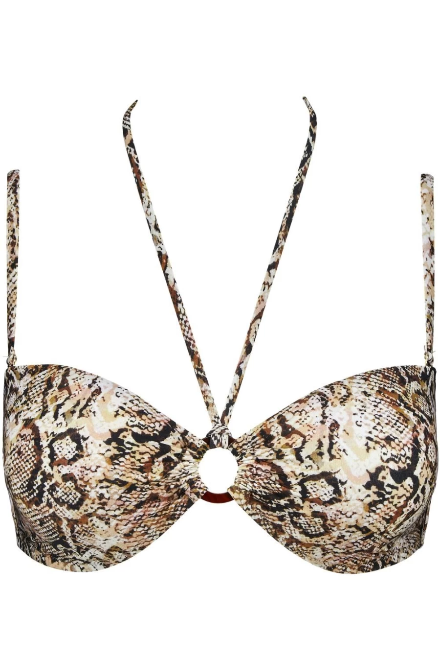 Aubade Serpent Fierce Spirit Bandeau Bikini Top for Women - Sexy Push Up Swimwear