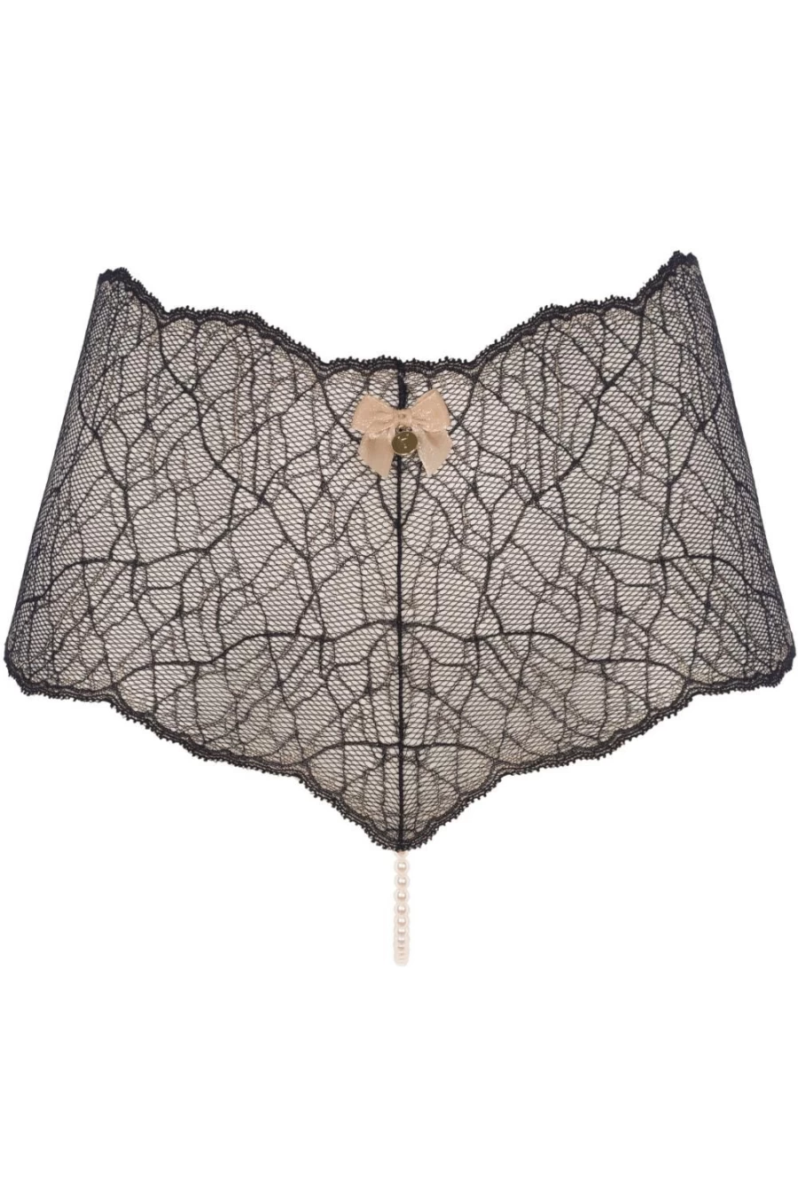 Bracli Sydney Pearl Black Panty - Elegant Lingerie for Women