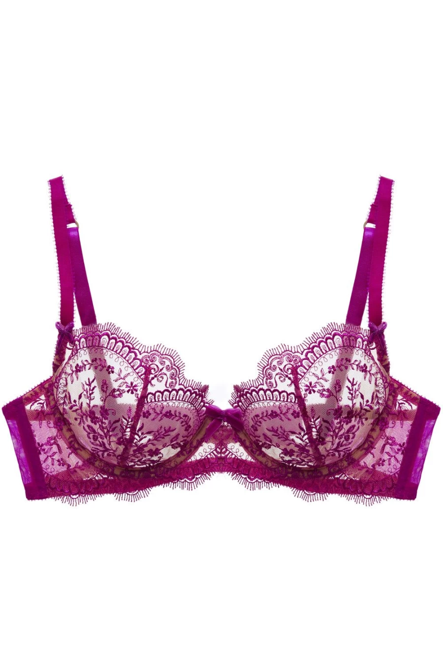 Dita Von Teese Severine Underwire Bra in Rubine - Lace Lingerie for Women