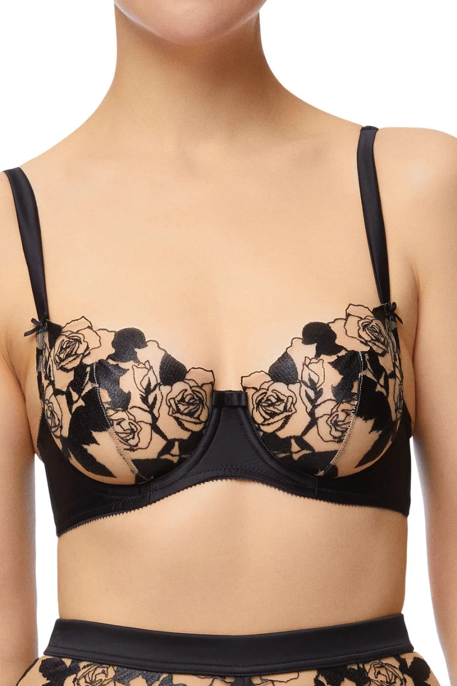 Dita Von Teese Rosabelle Black Underwire Bra Lingerie