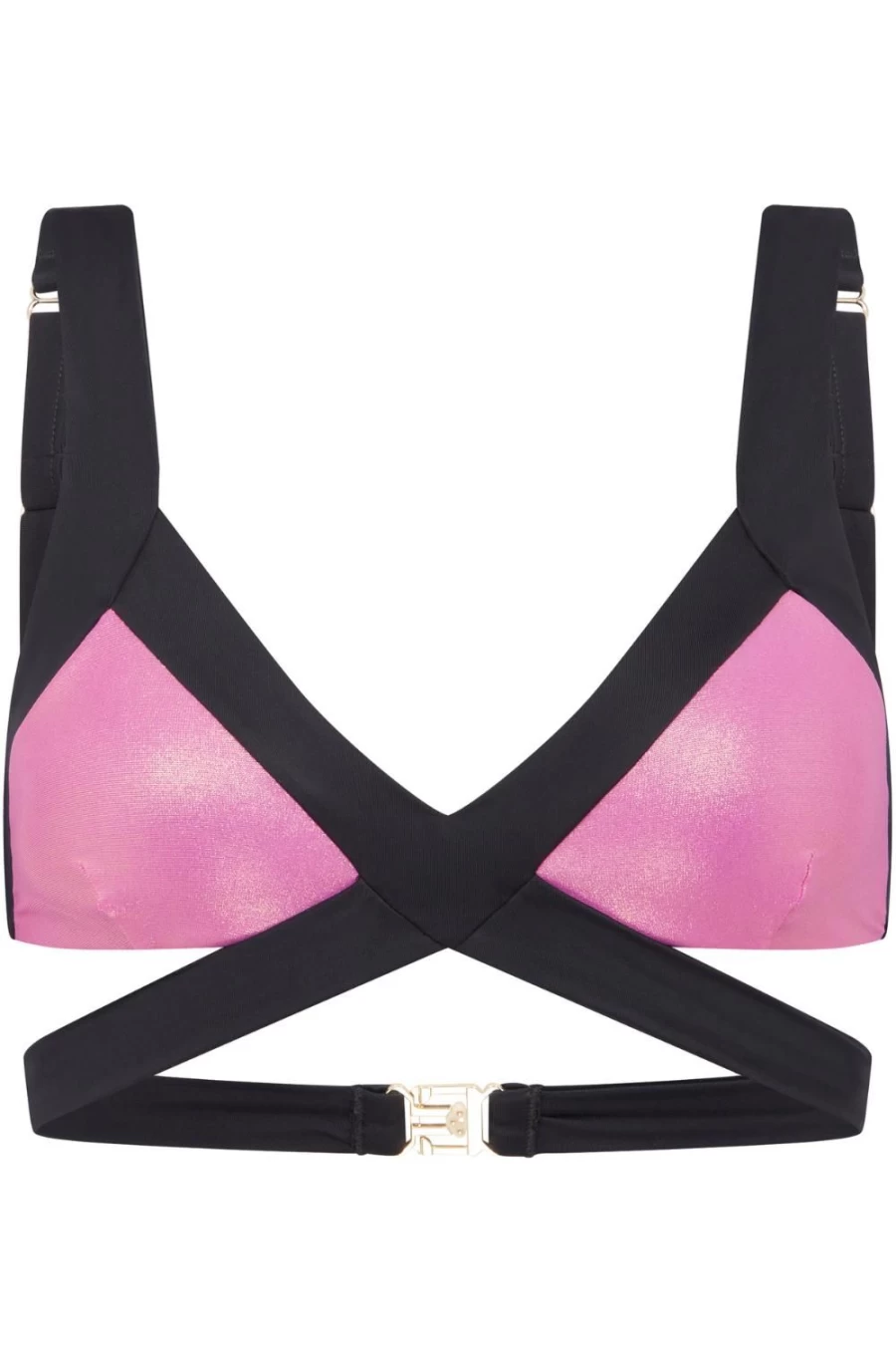 Agent Provocateur Mazzy Bikini Top - Pink & Cobalt Women's Swimwear
