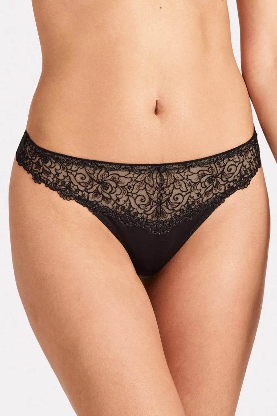 Aubade Miss Karl Tanga Bra - Black Tuxedo Lingerie - UK 16 (Size 5)