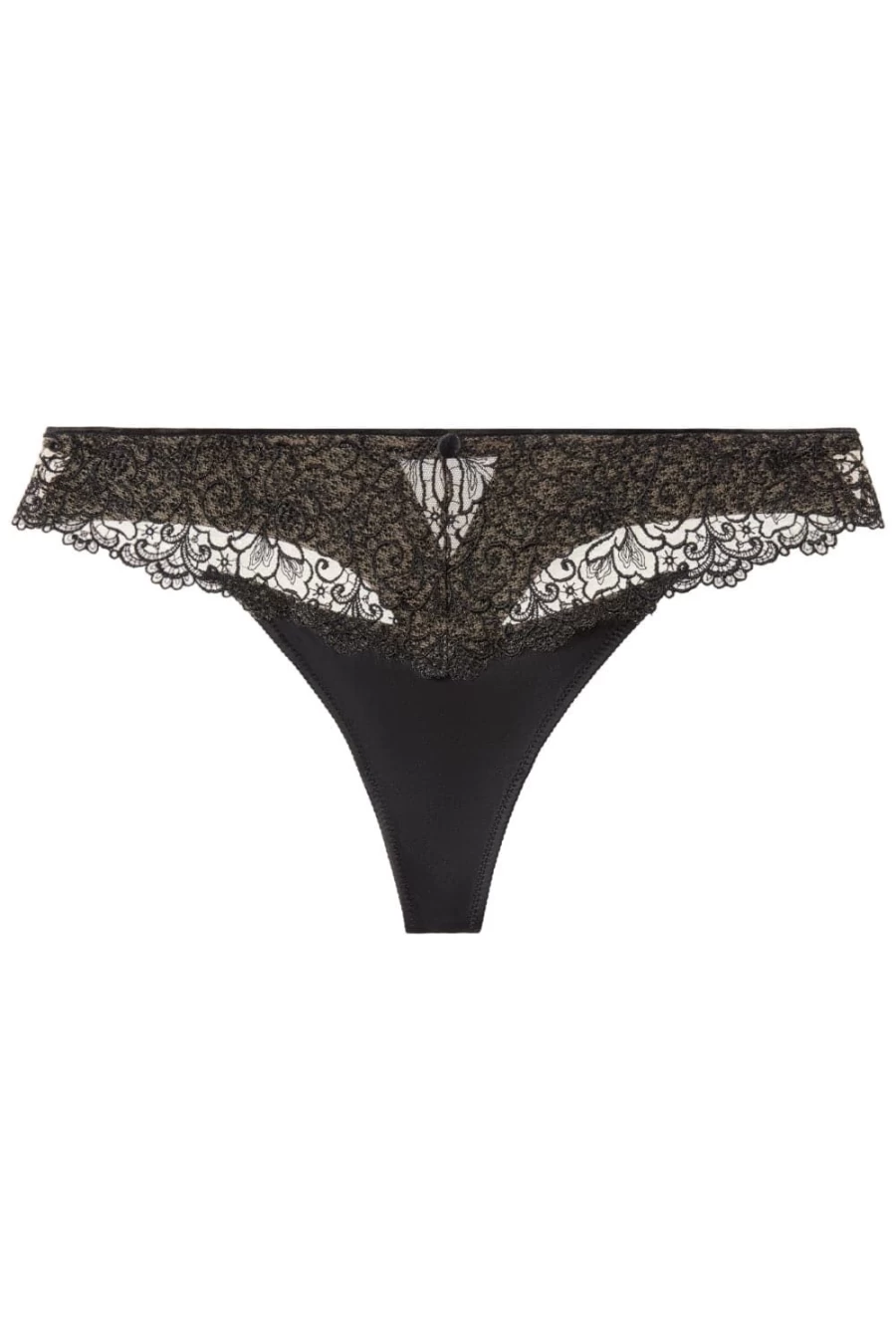 Aubade Miss Karl Tanga Bra - Black Tuxedo Lingerie - UK 16 (Size 5)