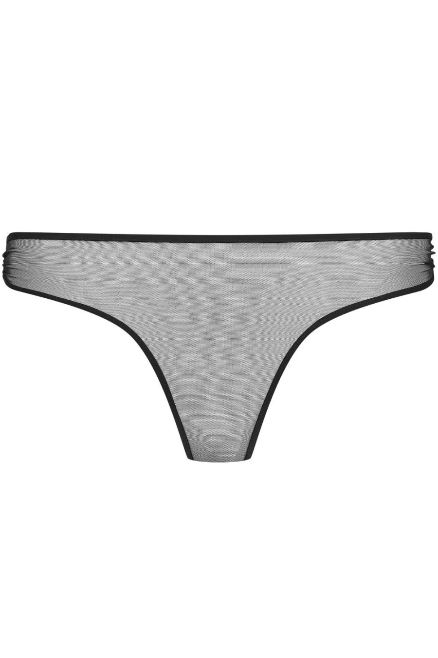 Maison Close Black Nuit Fauve Pleated Back Brief Lingerie