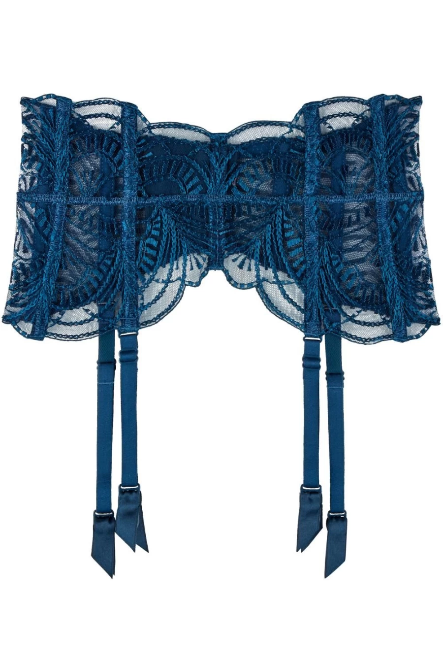 Aubade Dark Cyan Waist Cincher - Ethnic Vibes Corset for Women