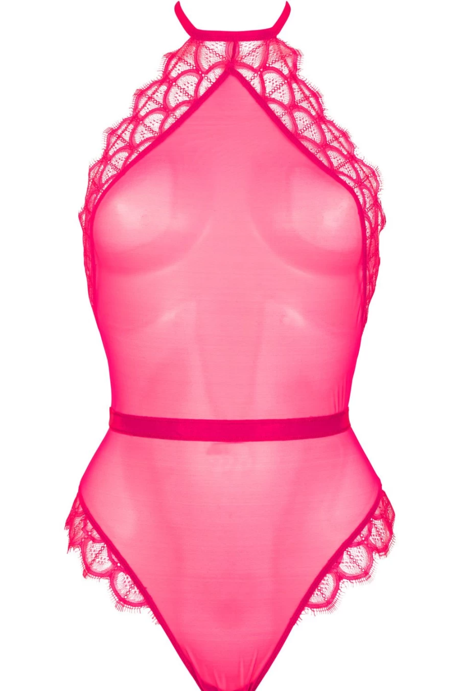 Atelier Amour Pink Mystic Shadow Thong Bodysuit - Lingerie & Loungewear