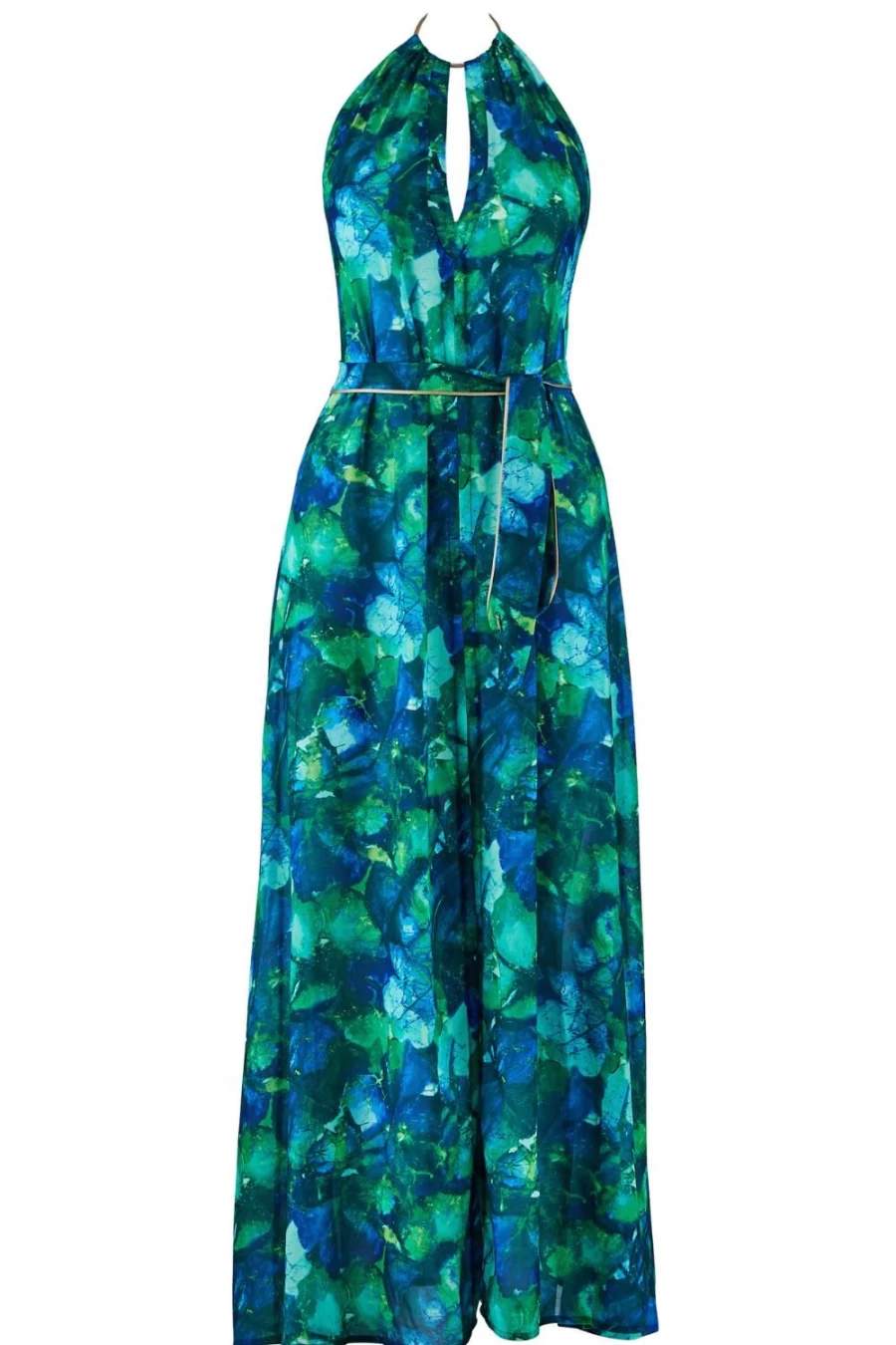 Aubade Peinture Halterneck Maxi Dress - Elegant Beach Paradise Summer Gown