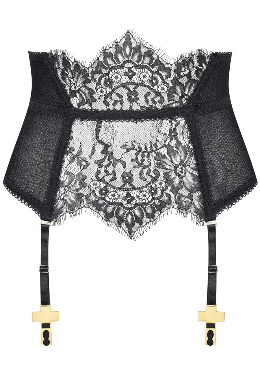 Maison Close Black Divine Waist Cincher for Women - Slimming Corset Belt