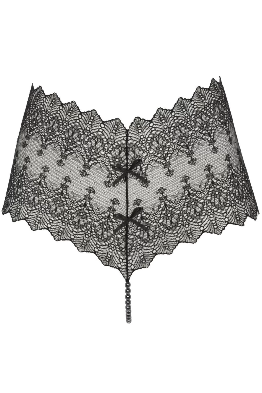 Bracli Black Geneva Dark Pearl Lace Panty for Women