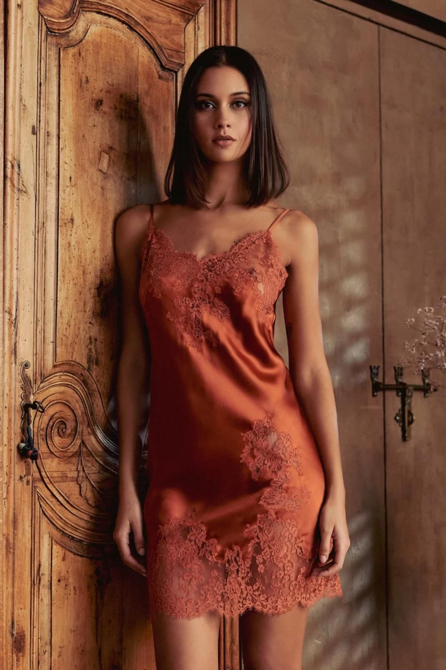 Marjolaine Clay Pearl Nightie - Elegant Women's Sleepwear for Comfort & Style