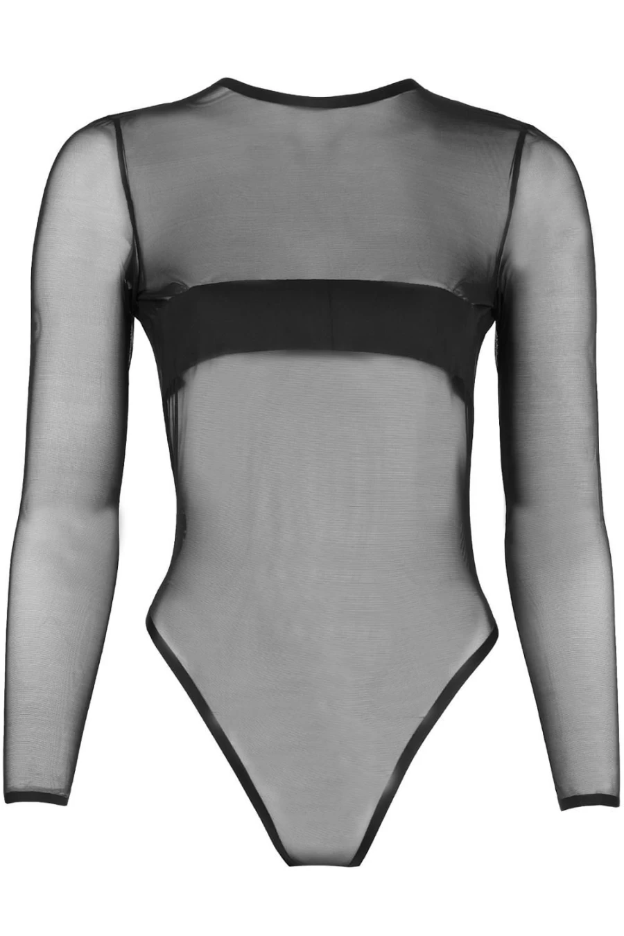 Atelier Amour Black Long Sleeve Thong Bodysuit - Insoutenable Legerete Lingerie