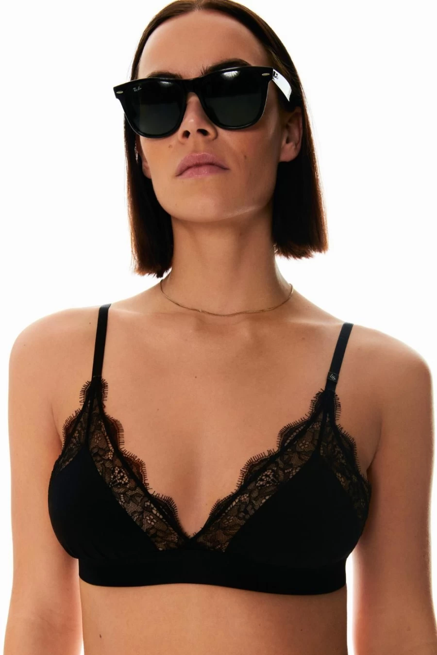 "Love Stories Black Lace Unpadded Bralette - Comfortable & Stylish Women's Underwear"