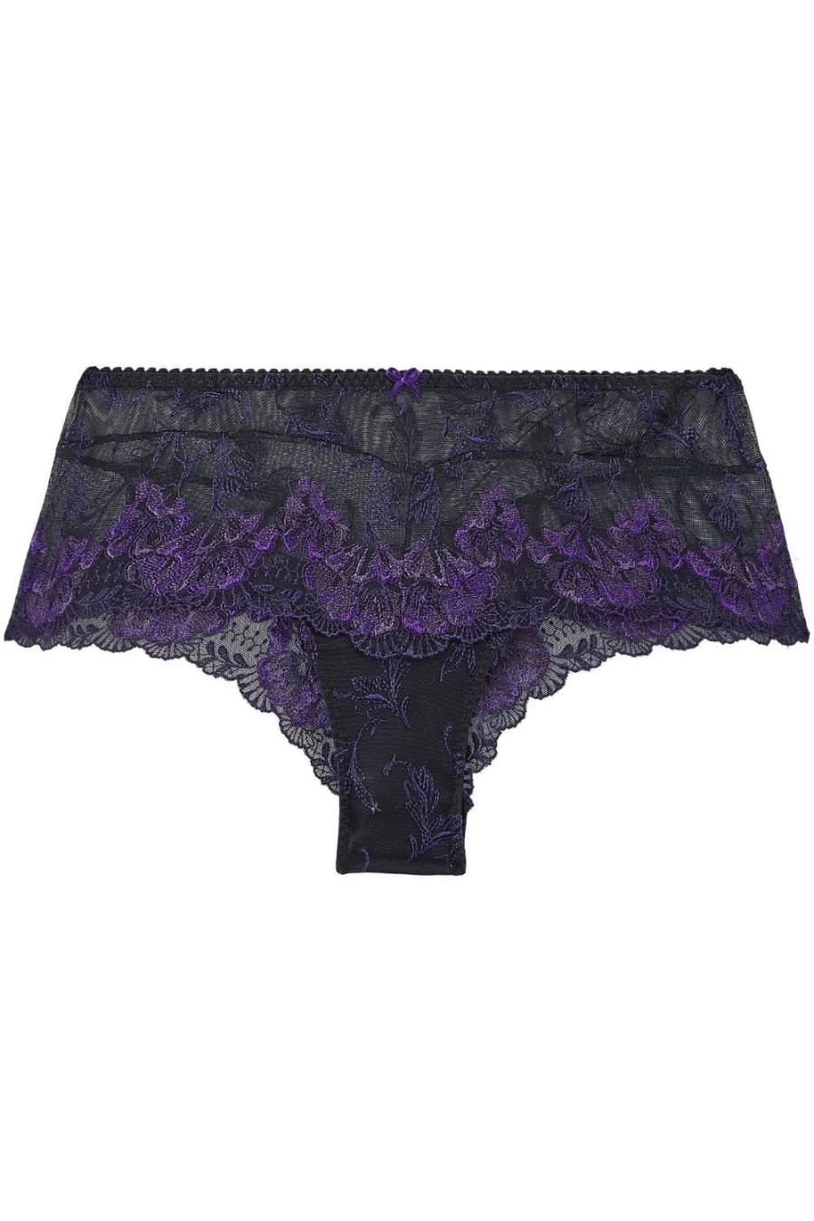 Aubade Dark Orchid Lace St Tropez Brief - A Fleur De Toi Elegant Panties