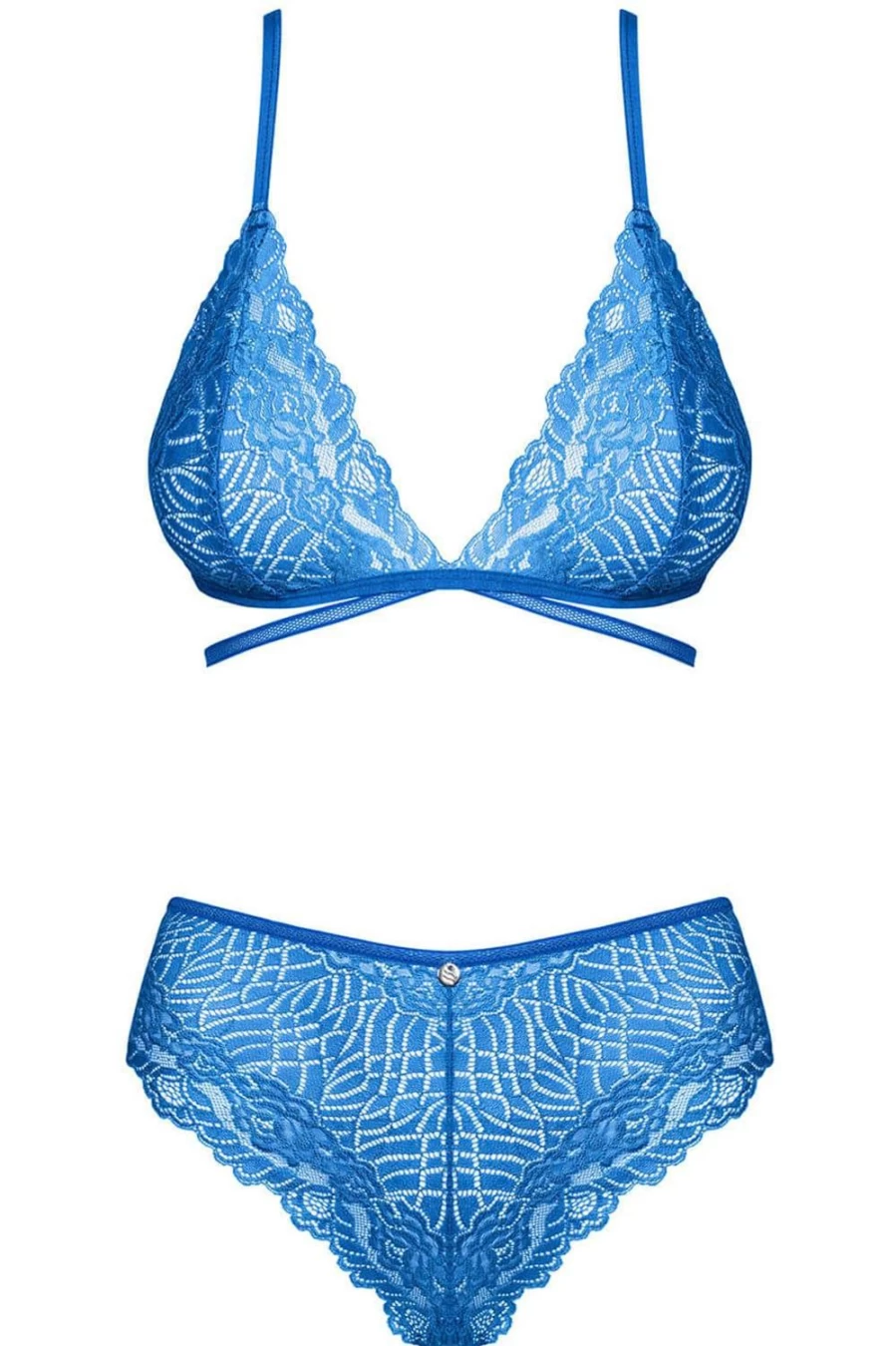 Obsessive Llia Blue Bra & Brief Set - Women's Lingerie