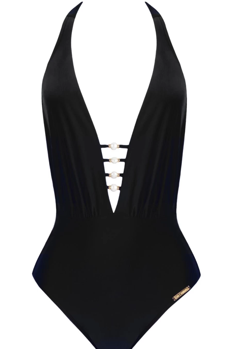 Lise Charmel Black Perles Nacrees Halter Swimsuit for Women