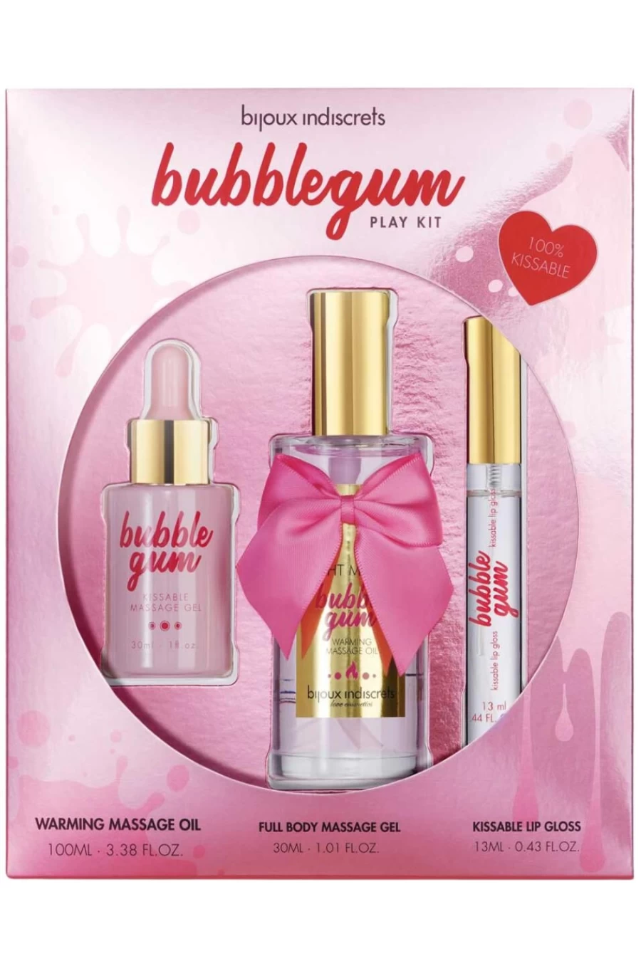 Bijoux Indiscrets Bubblegum Play Set - Fun & Flirty Adult Sensual Toy for Playful Couples