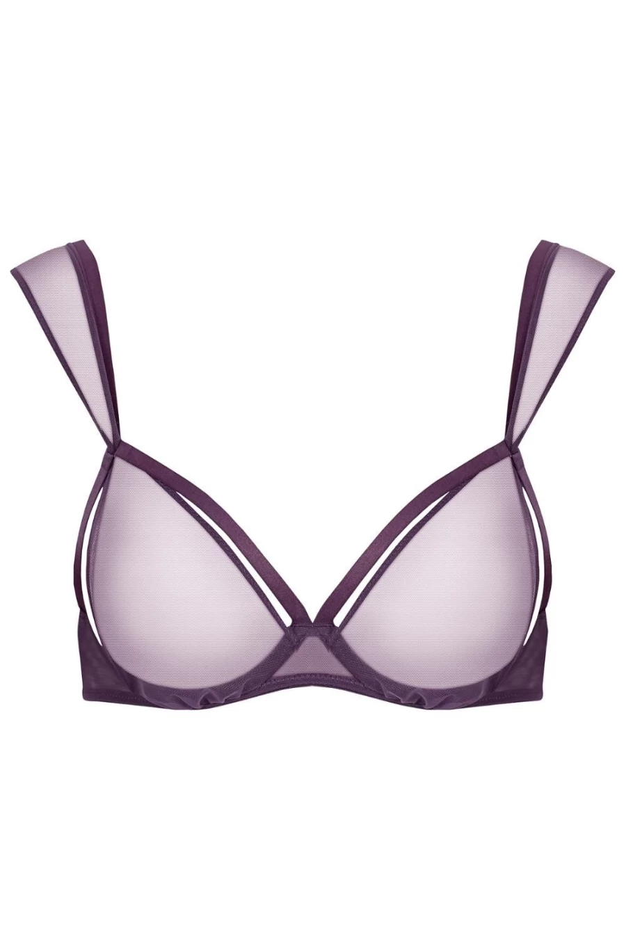 Maison Close L'Amoureuse Purple Open Multi-Position Scarf Bra - Adjustable Luxury Lingerie