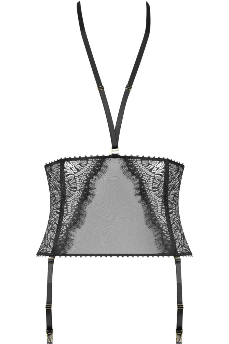 Maison Close Black Accroche Coeur Waist Cincher Corset for Women
