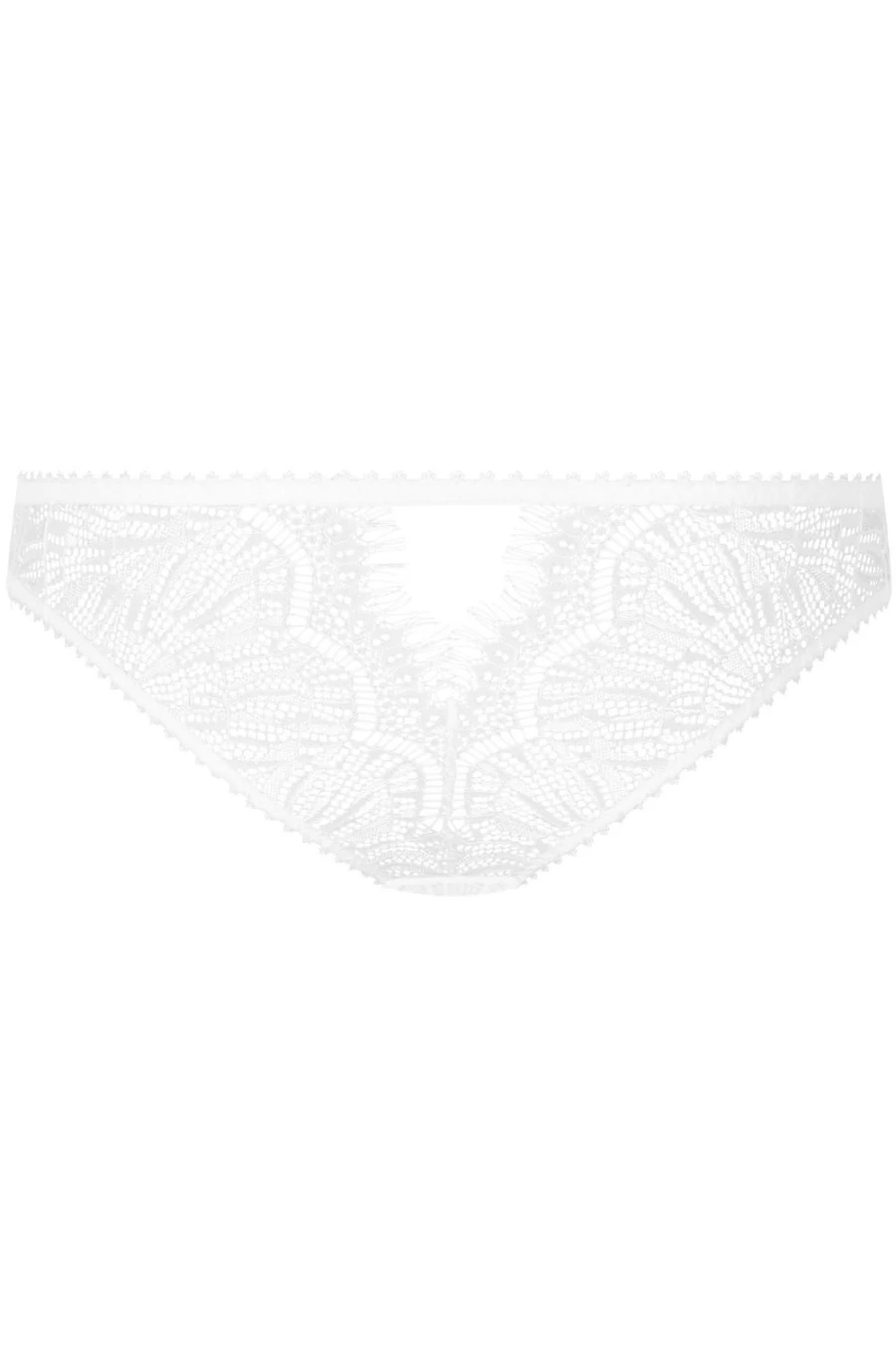 "Maison Close Accroche Coeur White Lace Brief - Elegant Women's Underwear"