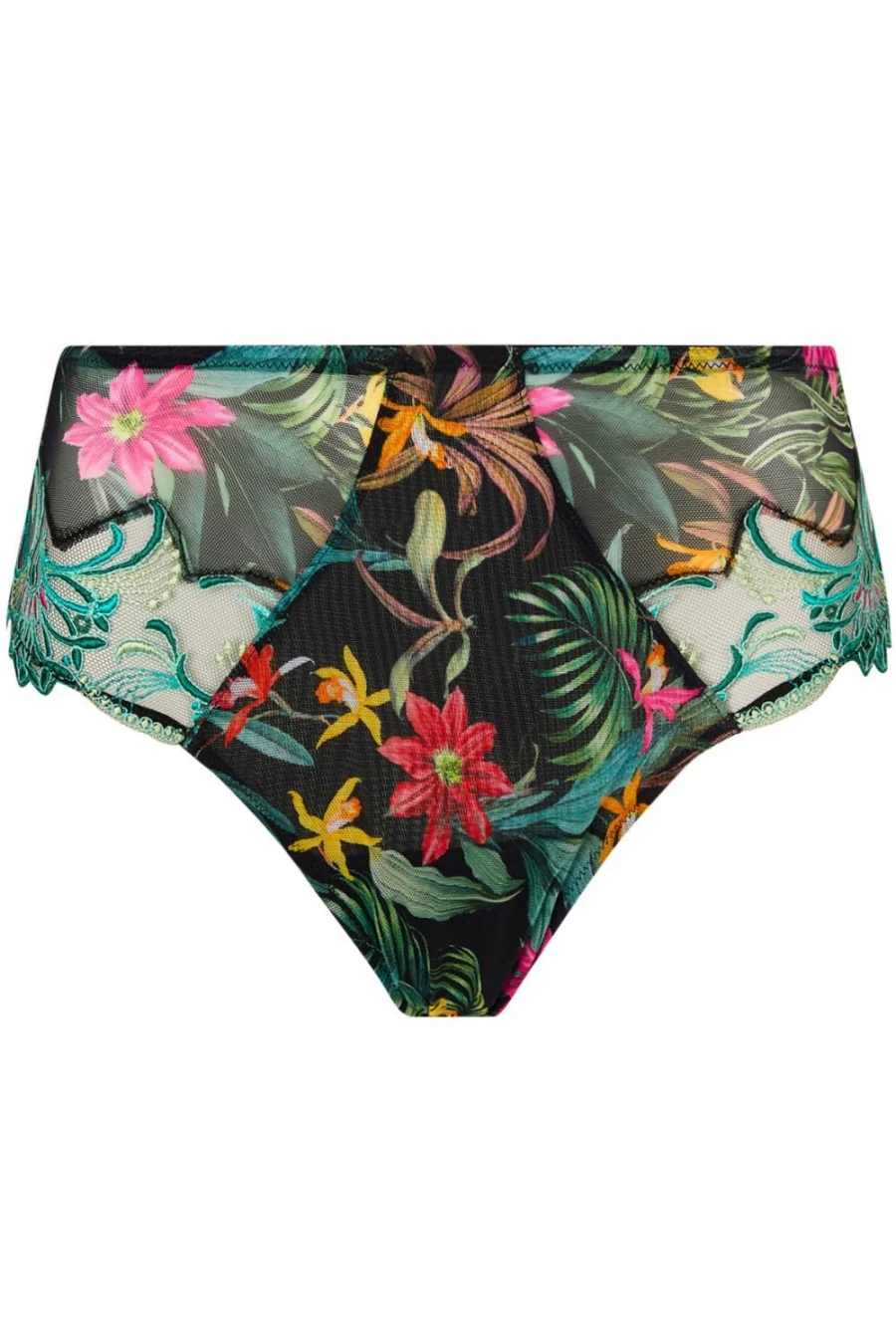Lise Charmel Fleurs Etoiles High Waist Brief in Eclat Etoile - Luxury French Lingerie