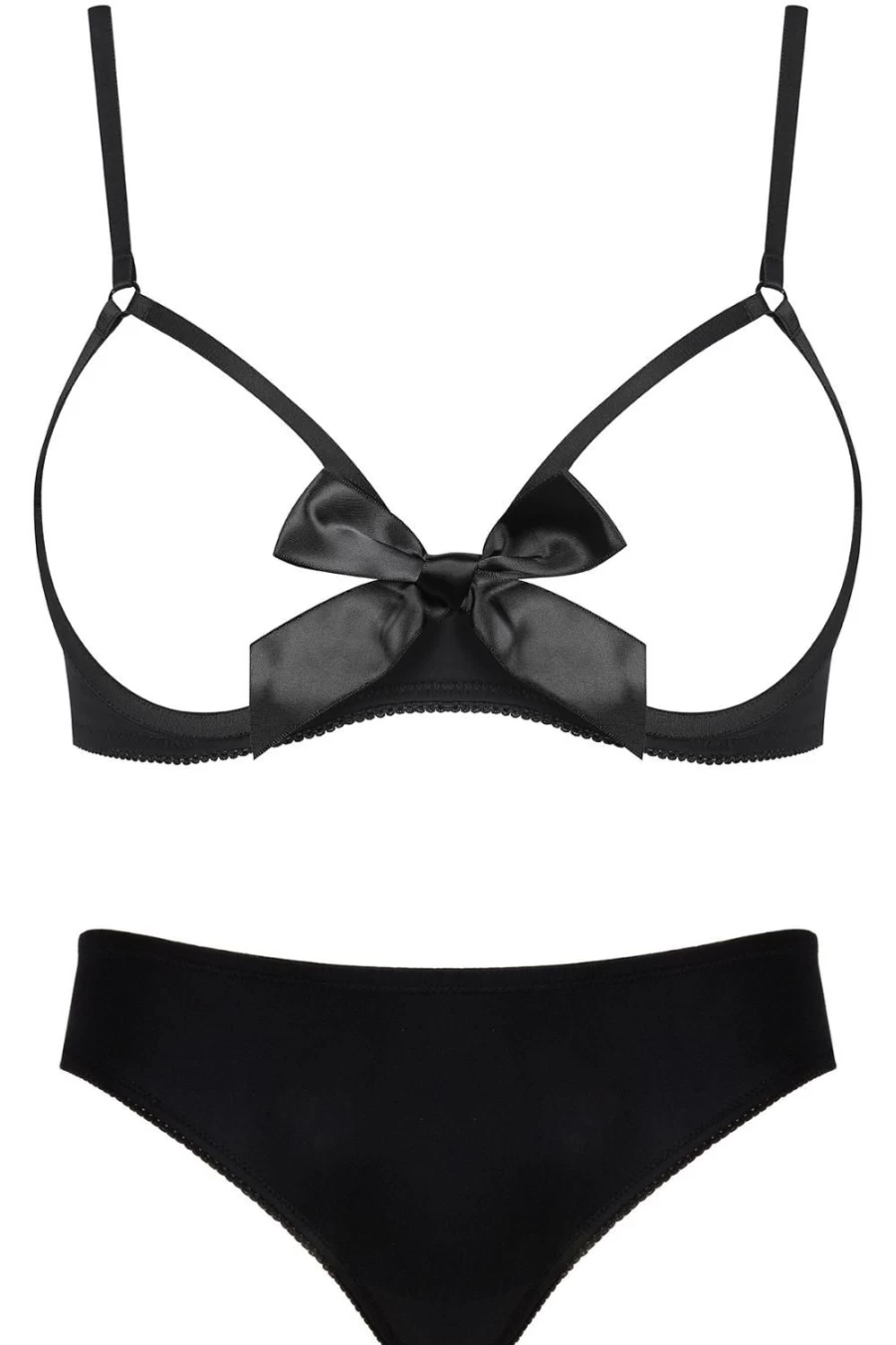 Maison Close Le Petit Secret Cupless Bra & Naked Shorty Lingerie Set