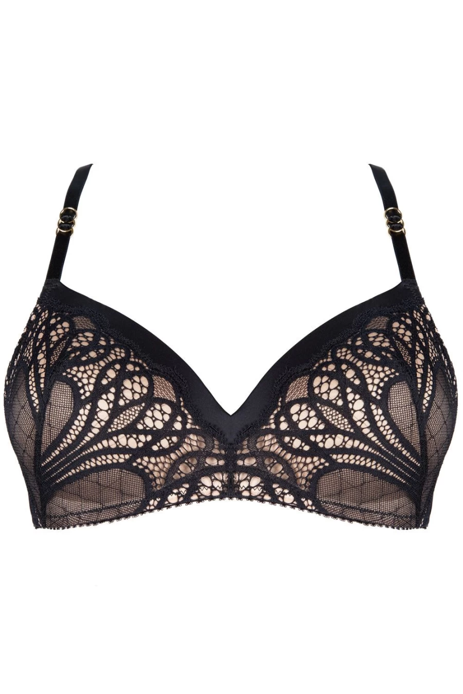 Jolidon Angels Wireless Padded Bra - Comfortable & Supportive B-D Cup Lingerie in Black