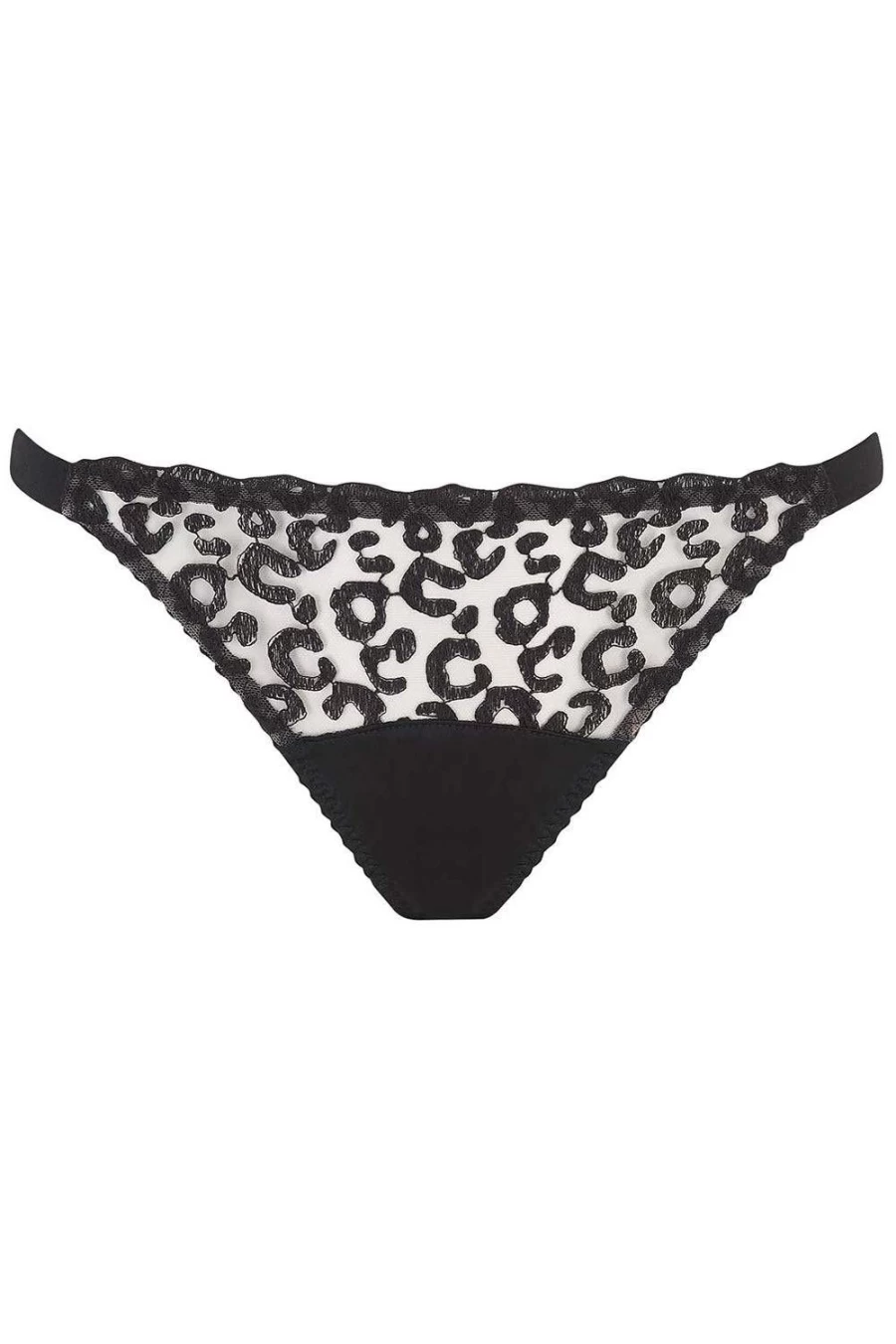 Fleur of England Kittie Ouvert Brief Lingerie in Black
