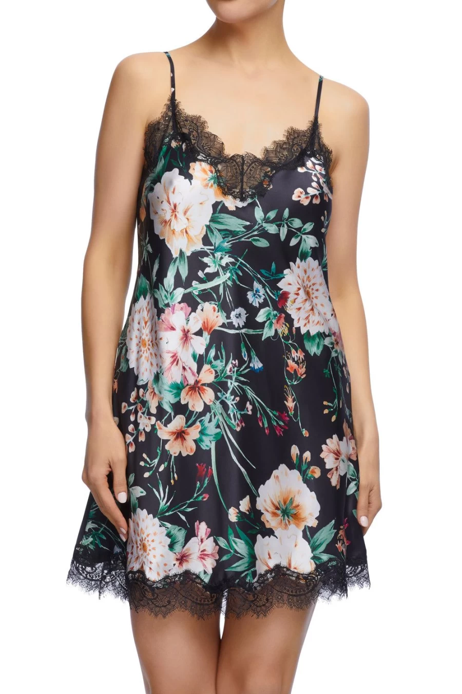 Sainted Sisters Scarlett Silk Chemise - May Evelyn Luxury Sleepwear for Women