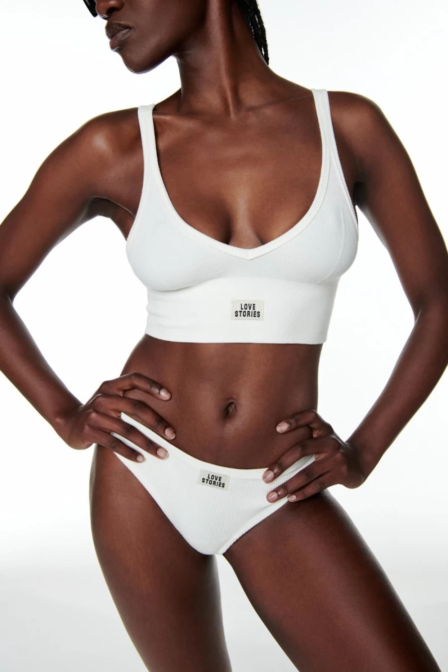Love Stories Off White Posey Unpadded Bralette - Lace Bralette for Women
